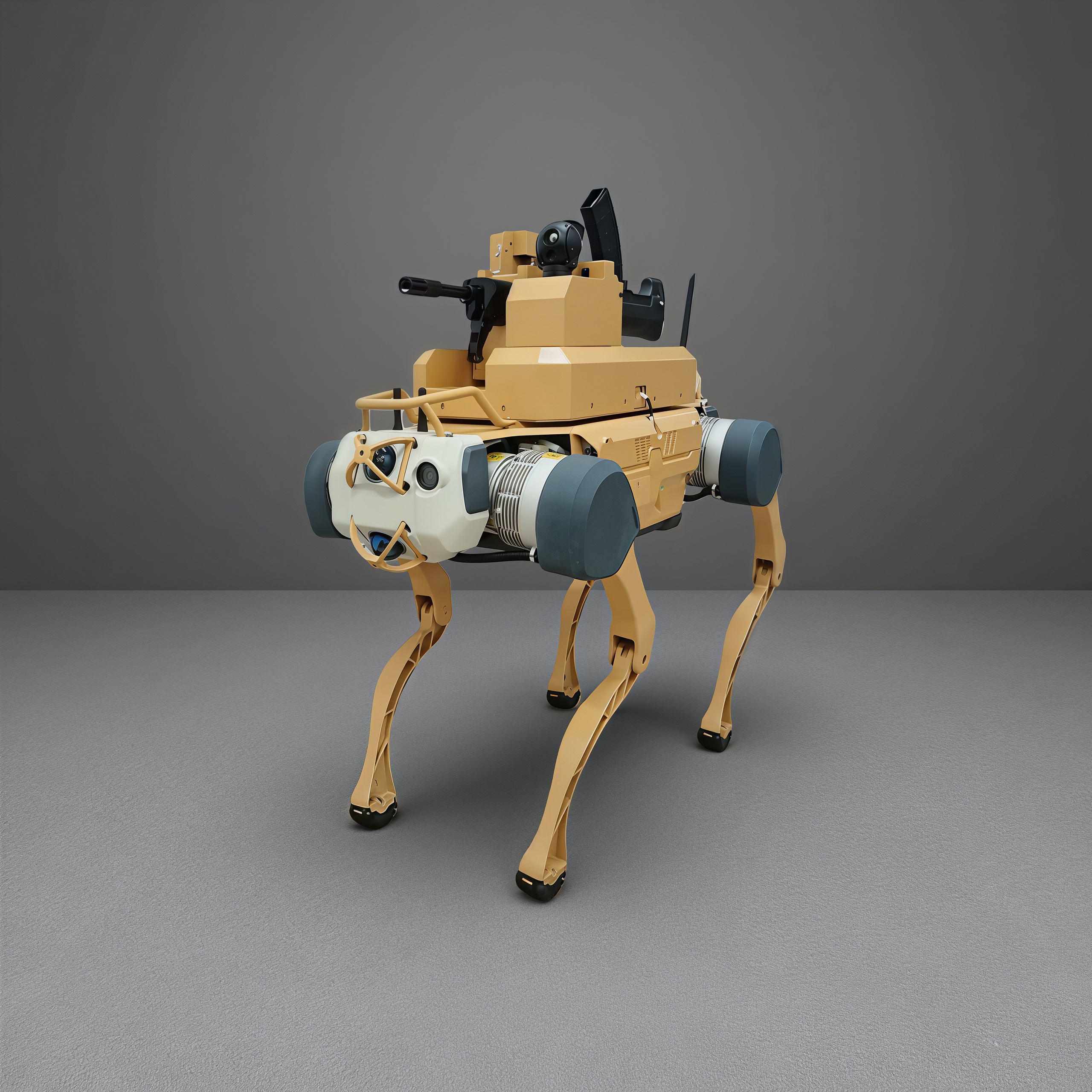precise control efficiency of the AI dual-lens mechanical dog
